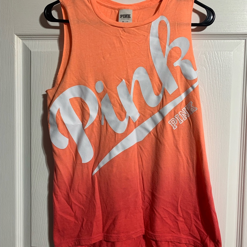 PINK Victoria's Secret Orange Muscle Tee